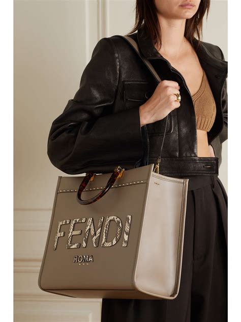 fendi large sunshine leather shopper|Fendi sunshine shopper large tote.